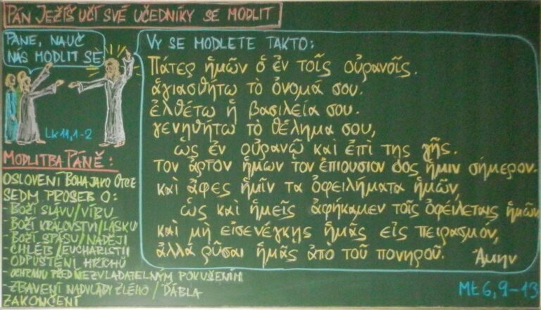 2020-01-18 Pán Ježíš učí své učedníky se modlit